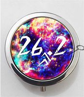 BlackKey 26.2 Marathon Running 3-Compartment Decorative Pocket Gift Box Case Organizer for Pill, Color 1 -434