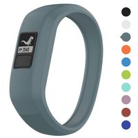 Meifox Compatible with Garmin vivofit JR Bands for Kids,Solf Silicone Replacement Band with Garmin Vivofit JR/Vivofit JR 2 / Vivofit 3 (Cyan, Large)