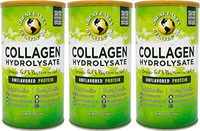 Great Lakes Gelatin, Collagen Hydrolysate, Unflavored Beef Protein, Kosher, 16 Oz Cans (Pack of 3)