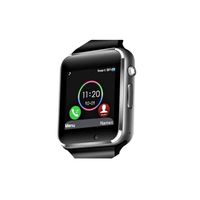 CP Tech - Smart Watch Touchscreen Bluetooth Smartwatch Sports Fitness Tracker Camera Pedometer SIM SD Card Slot Compatible Android iOS Phone for Men Women Kids (Black)