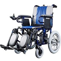 Eiiist Electric Wheelchair, 360 ° Joystick Lithium Battery Lightweight Folding Transport Wheelchair Chair, Electric Wheelchairs for Adults Elderly, Rollator Walker with Seat