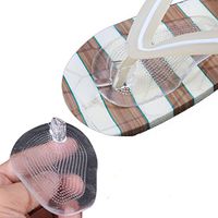 Flyusa 2 Pairs Soft Silicone Flip Gel Cushions Pad Toe Protectors for Thong Sandal Flip Flop Gel Inserts Guards Insoles Shoes Grip Pads