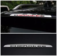 Nicebee High Position Brake Lights Cover Lamp Trim Stainless Steel For Jeep Cherokee 2014-2016