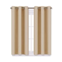 NICETOWN Room Darkening Curtain Panels for Living Room, Thermal Insulated Grommet Room Darkening Draperies/Drapes for Window (Biscotti Beige, 2 Panels, W29 x L45 -Inch)