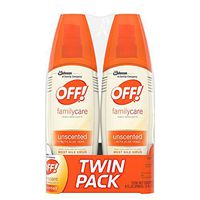 Off! Insect Repellent Spray with Aloe Vera, Unscented - 7% DEET 6 fl oz,2 pk