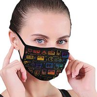 YOFFYO Mouth Covers Game Video Gaming Pattern Earloop Face Cover - Adjustable Elastic Strap for Travel Cleaning, Anti Smog Dustproof, Half Face Mouth Cover