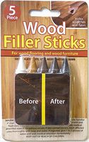 Wood Filler Sticks 5 Pack Hides Repairs Scratches and Flaws on Floors and Furniture