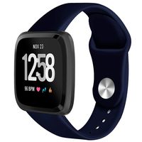 FunDiscount Shop Compatible for Fitbit Versa Bands, Silicone Breathable Sport Replacement Fitness Watch Wristband Strap Bracelet Compatible for Fitbit Versa Lite Band (Blue, Large)