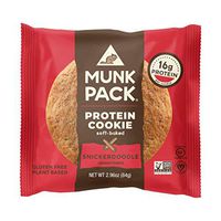 Munk Pack Snickerdoodle Protein Cookie with 16 Grams of Protein | Soft Baked | Vegan | Gluten, Dairy and Soy Free | 12 Pack