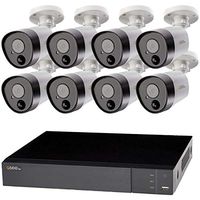 16-Channel Analog HD 5.0-Megapixel 2 Terabyte DVR with Eight 5.0-Megapixel PIR Bullet Cameras