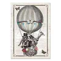 Punch Studio Collection Decorative 3.5x5 in Pouch Note Cards (Distinguished Animals)