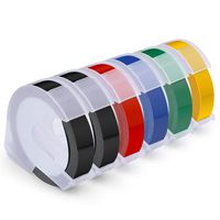 3D Embossing Tape Replacement for Dymo Embossing Label Maker Dymo Organizer Xpress Pro Tape, 3/8 in X 9.8 Ft, 6-Pack