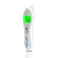 PyleHealth Bluetooth Ear Digital Thermometer - Portable Professional Electronic Wireless Medical Temperature Measurement Tool Uses Infrared - Safe for Baby Kids Children Adult Use - PHTM10BTGR (Gray)