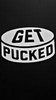Hockey Puck Sports Vinyl Decal Sticker|WHITE|Cars Trucks Vans SUV Laptops Wall Art|5.25" X 3.5"|CGS677