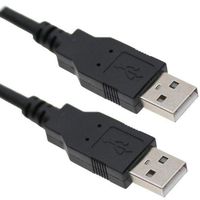 Cable Builders [2-Pack] USB A Male to A Male Cable (6FT x 2) High Speed USB 2.0 Type A-A Male 6ft x 2 Cords