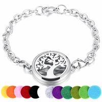 memorial jewelry Aromatherapy Perfume Essential Oil Fragrance Diffuser Bracelet with 12 Washable Pads