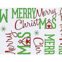 Merry Christmas Manger 24"x417' Roll Gift Wrap