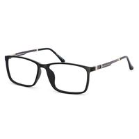 OCCI CHIARI Blocking blue light computer Eyeglasses Frame Men's TR90 Eyewear Oversize 58mm (Black)