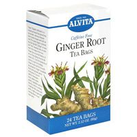 Alvita Tea Bags, Ginger Root, Caffeine Free, 24 tea bags [2.12 oz (60 g)]