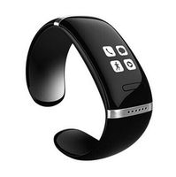 Gift Depot L12S Smart Bracelet Touch Screen Bluetooth Bracelet Pedometer Handsfree Phone Call Music Player for Android and iOS System Black