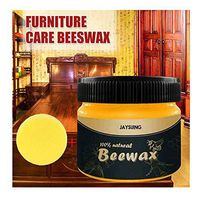 Wood Seasoning Beewax -household traditional beeswax polished wood Seasoned Complete Solution Furniture Care Beeswax Polish Metal & Leather Complete Solution Home Cleaning (Multicolor 95g)