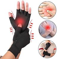 Abnaok Arthritis Compression Gloves - Guaranteed Highest Copper Content Best Medical Copper Glove Guaranteed to Work for Rheumatoid Arthritis, Carpal Tunnel, Computer (S)