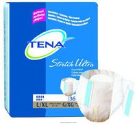 TENA Ultra Stretch Brief, L/XL, 36 Count