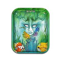 OCB Limited Edition Metal Rolling Tray - Brackish / 11"x14"