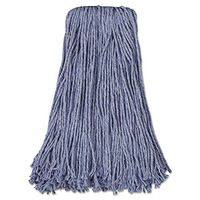 Boardwalk 2024B Mop Head Standard Head Cotton/Synthetic Fiber Cut-End 20oz Blue 12/Carton