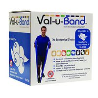 FEI 10-6124 Val-u-Band Latex Free Exercise Band Roll with Dispenser Box, Heavy, 50 yd. Length, Blueberry