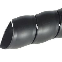 WINGOFFLY 6.5Ft 20mm Cable Management PP Hose Protector Sleeve Spiral Wire Wrap Tube Cable Organizer, Black