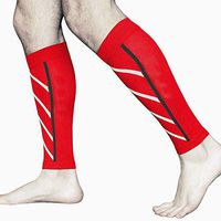 TOPmountain Leg Sleeves -Compression Sleeve Leg Performance Support Shin Splint & Calf Pain Relief,Men Women Runners Guards Sleeves Running