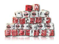 ROBUST FITNESS Weightlifting Hook Grip Tape | Adhesive Stretch Athletic Thumb & Finger Tape | Sticky, Stretchy, Flexible, Easy Tear | Olympic Weightlifting | Cross-Training (24 Rolls, Red/Black)