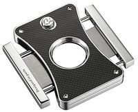 Caseti CACU113CB Caseti Dion Black Carbon Fiber Double Guillotine Cigar Cutter