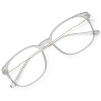 Gaoye Computer Blue Light Blocking Glasses Women/Men,Spring Hinge TR90 Lightweight Frame Anti Headache UV Lens Protection - 0.0 Magnification (Matte Gray/Transparent Lens)