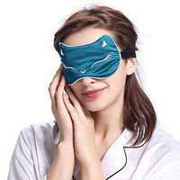 LilySilk 100% Pure Silk Filled Sleep Eye Mask with Cat Pattern Cute Luxury Embroidery Natural Dark Teal