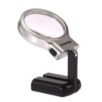 2 IN1 LED Magnifying Glass Desk & Table Clamp Lamp- Bright Magnifier Light- Daylight for Reading, Hobbies, Crafts, Workbench, Repair