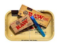 RAW 98 Special Pre Rolled Cones Supreme Bundle Includes: RAW Rolling Tray, RAW 98 Special Pre Rolled Cones 20 Pack, RAW Cone Loader, and Roll With Us Depot Doobtube