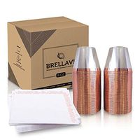 9 Oz Rose Gold Plastic Cups with Napkins – 80pcs Disposable & Reusable Elegant Clear Wine Tumblers & Tableware– Rose Gold Rimmed Champagne Party Cup for Weddings, Parties, Events - BPA-Free