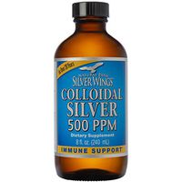 Natural Path Silver Wings - Colloidal Silver 500 ppm - Pure Mineral Supplement - Immune Support for Your Family - Powerful Healing without a Bad Taste (8 ounce,240ml)