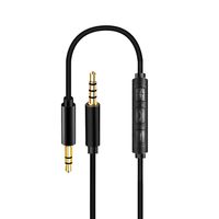 Replacement Audio Cable Cord Inline with Remote Microphone Lead for Technica ATH-ANC7B ATH-ANC9 ATH-ANC29 ATH-ANC7 ATH-ANC70 ATH-ANC25 Headphones (Red)