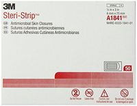 3M Steri-Strip Antimicrobial Skin Closures (Reinforced) A1841 (Pack of 50)
