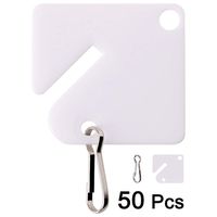 50PCS Plastic White Key Tags