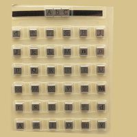 Ribbon Charm Letter Wraps - Black