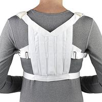 OTC Shoulder Figure-8 Style Brace Posture Support Control, White, Medium