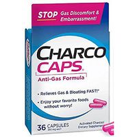 CharcoCaps 260 mg Capsules 36 ea (Pack of 5)