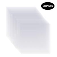 20 Pieces 6 mil 12 x 12 inch Blank Stencil Transparent Material Mylar Template Sheets for Stencils