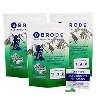 Brode Electrolyte Vitamin - Portable Zero-Sugar Electrolyte Tablets - for Sports, Hangovers, Jet Lag, 5 Essential Electrolytes + 9 Vitamins 30-Packets