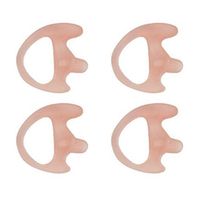 4 LEFT LARGE FLESH FLEXIBLE SEMI CUSTOM EAR MOLD INSERT RUBBER GEL EARPIECE Police Duty Gear