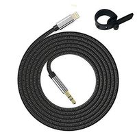 6. 6ft Lengthened Car aux Cord for iPhone, Audio Aux Cable for Car for iPhone Compatible with X/XS/XS MAX/XR/8/8P/7/7P,Support The Latest iOS System Include iOS 10/11/12 and Above(6.6Feet/Black)